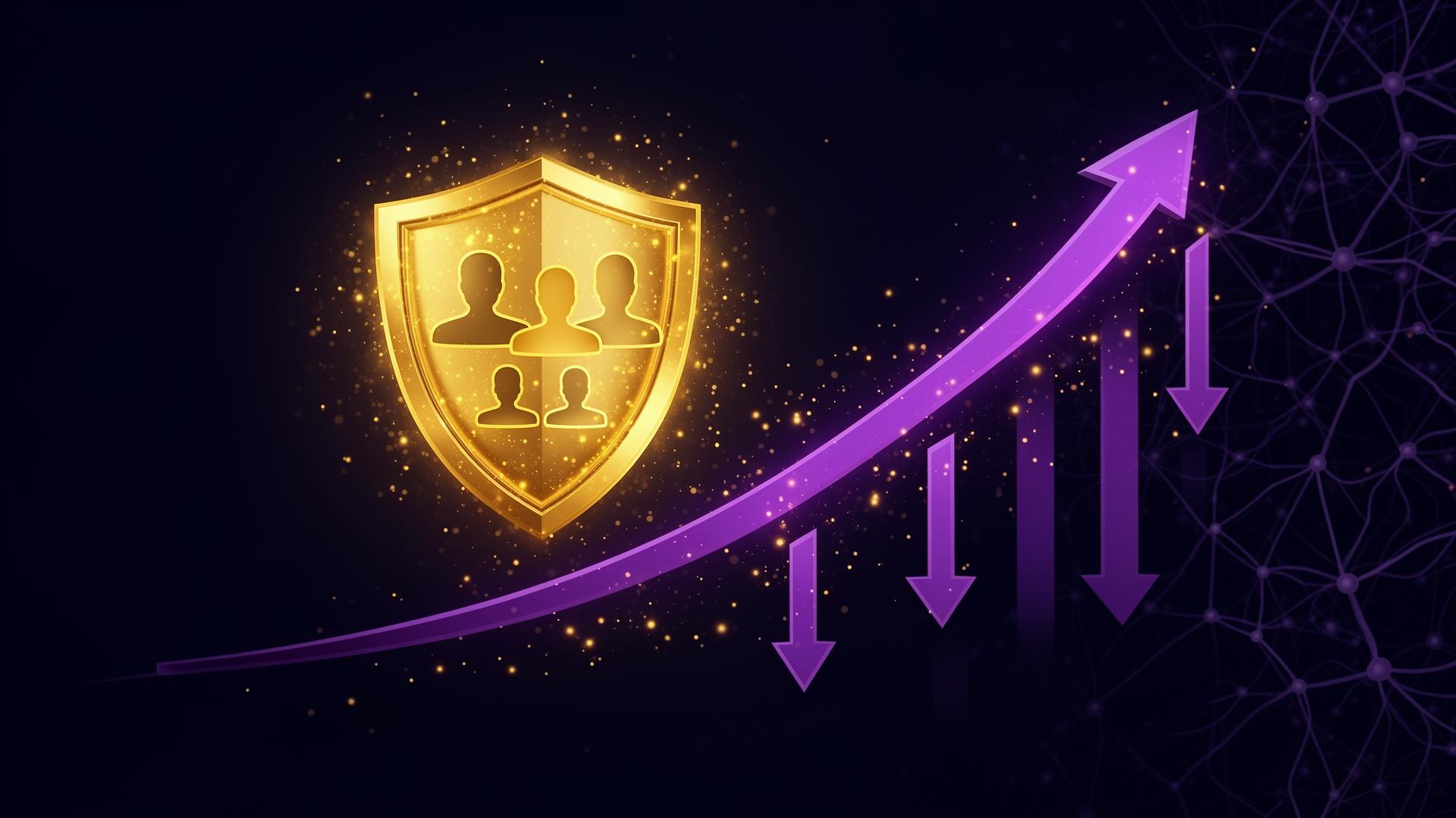 AI-powered customer success dashboard showing churn prediction and risk scores