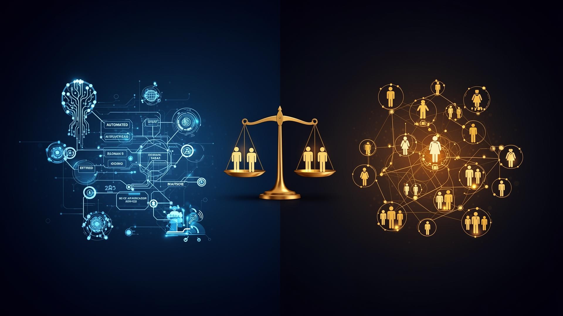 Hybrid SDR team combining AI automation with human relationship building